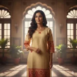 Kesari Gulmohar Hand weave Kurti - Image 2